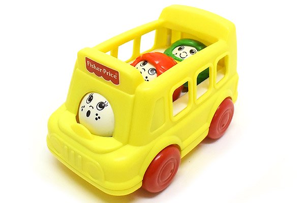 Fisher-Price Toys/フィッシャープライストイズ 「Roll-A-Round School Bus/ロールアラウンド スクールバス」  1995年 - KNot a TOY/ノットアトイ