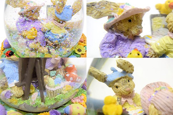 Snow globe スノーグローブ/スノードーム Easter Bunny イースター