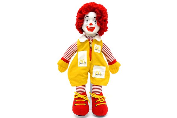 McDonald's/マクドナルド 「RONALD/(ロ)ドナルド・Plush Doll/プラスチックフェイス・ぬいぐるみ」 1984年・37cm -  KNot a TOY/ノットアトイ