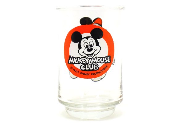 Walt Disney Productions/ウォルトディズニープロダクションズ・Vintage Glass/ビンテージグラス 「MICKEY  MOUSE CLUB/ミッキーマウスクラブ」 - KNot a TOY/ノットアトイ