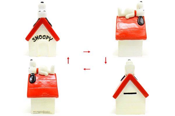 PEANUTS/ピーナッツ・Paper Mache/張り子 「Snoopy・Dog House・Coin