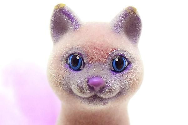 ビンテージドール　kitty cat キティ　ネコ　ねこ　レトロ ビンテージドールラバーフェイスドールガンドキティkitty 黒猫猫