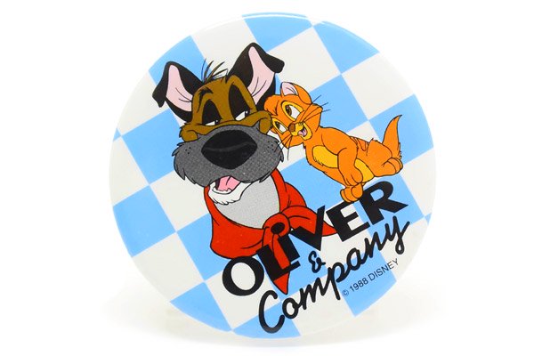 Disney・Vintage Button Badge/ディズニー・ビンテージ缶バッチ 「OLIVER&Company/オリバー＆カンパニー(オリバー  ニューヨーク子猫ものがたり)」 1988年 - KNot a TOY/ノットアトイ