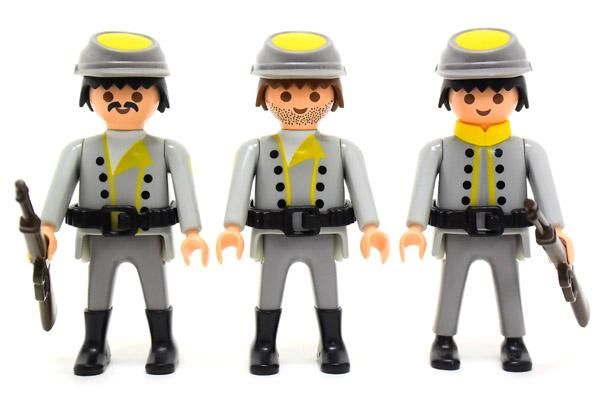 Playmobil/プレイモービル・Western/ウェスタン 「3Soldats Sudistes 