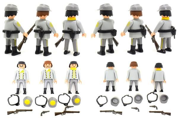 Playmobil/プレイモービル・Western/ウェスタン 「3Soldats Sudistes