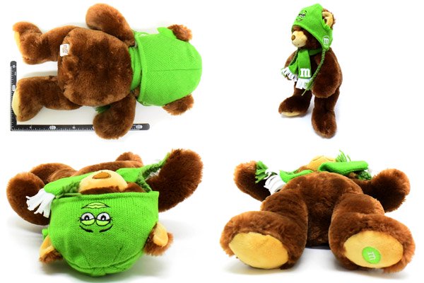 M&M'S WORLD/エム&エムズ ワールド 「Bear/ベア/クマ・ぬいぐるみ・Green/グリーン・ニット帽＆マフラー」 - KNot a  TOY/ノットアトイ