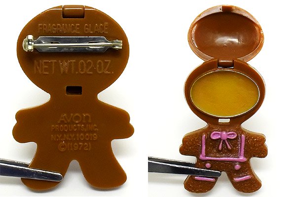 AVON/エイボン・GINGERBREAD/ジンジャーマン・Pin pal/ピンパル/バッジ