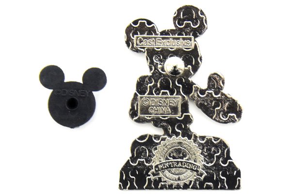 US.Disney Parks・Pin Badge/ディズニーパークス・ピンバッチ 「Cast Exclusive/キャストエクスクルーシブ・Mickey  Mouse/ミッキーマウス・全身・セピア」 - KNot a TOY/ノットアトイ