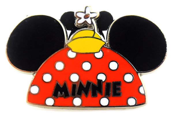 US.Disney Parks/ディズニーパークス・Pin Badge/ピンバッチ 「Minnie Mouse/ミニーマウス・Ear  Hat/イヤーハット(Fan Cap/ファンキャップ)」 - KNot a TOY/ノットアトイ