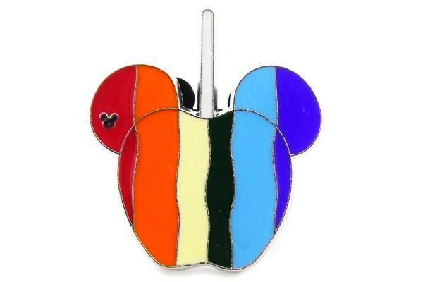 Us Disney Parks Hidden Mickey Pin Badge ディズニーパークス ヒドゥンミッキーピンバッチ キャラクターアップル Rainbow レインボー 虹 おもちゃ屋 Knot A Toy ノットアトイ Online Shop In 高円寺