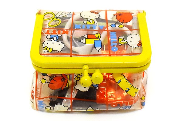 Hello Kitty/ハローキティ・Sewing Set/ミニソーイングセット/お裁縫箱/がま口・イエロー・1976年 - KNot a  TOY/ノットアトイ