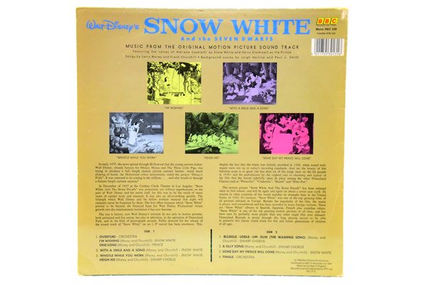 BBC RECORDS/レコード・Vintage/ヴィンテージLP 「Walt Disney's Snow White and the Seven  Dwarfs/白雪姫と七人のこびと」 ダメージ - KNot a TOY/ノットアトイ