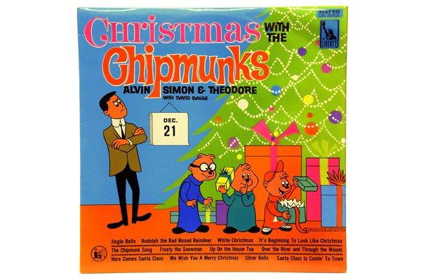 LIBERTY RECORDS/リバティレコード・Vintage/ヴィンテージLP 「Christmas with the Chipmunks/ クリスマス・ウィズ・ザ・チップマンクス」 ダメージ - KNot a TOY/ノットアトイ