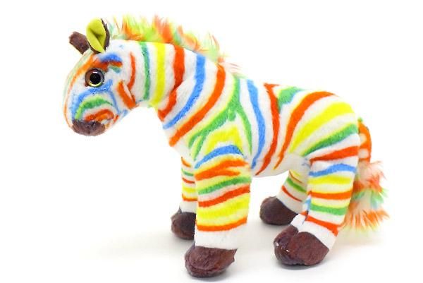 Zebra シマウマ Pony ポニー Horse ホース ぬいぐるみ レインボー 全長約22cm 高さ約16cm おもちゃ屋 Knot A Toy ノットアトイ Online Shop In 高円寺