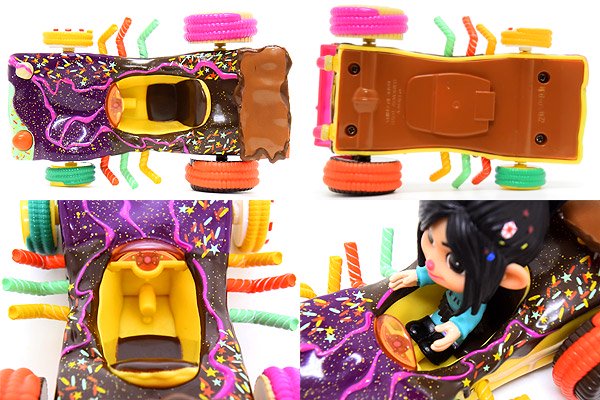 Disney/ディズニーシュガーラッシュ(Wreck-It  Ralph/レックイットラルフ)THINKWAY/シンクウェイ「VANELLOPE/ヴァネロぺ＆CandyKart/キャンディーカート」開封 -  KNot a TOY/ノットアトイ