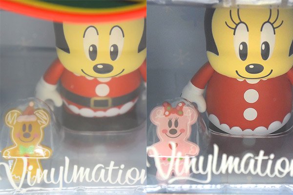 Vinylmation/バイナルメーション・Tokyo Disneyland/東京ディズニーランド「2013年 Christmas/クリスマス ・Mickey&Minnie/ミッキー＆ミニーセット」3” - KNot a TOY/ノットアトイ