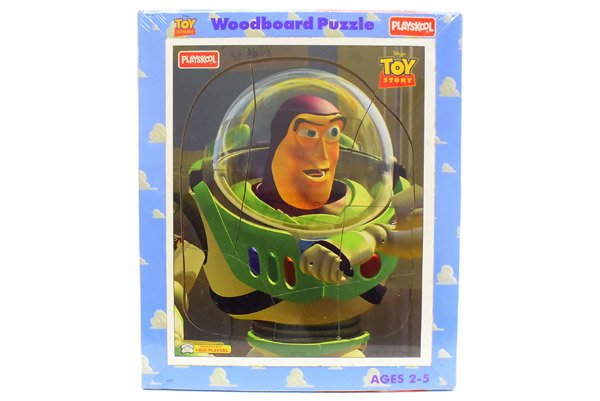 TOY STORY/トイストーリー・PLAYSKOOL/プレイスクール・Woodboard Puzzle/ウッドボードパズル 「Buzz  Lightyear/バズ ライトイヤー」 未開封 - KNot a TOY/ノットアトイ