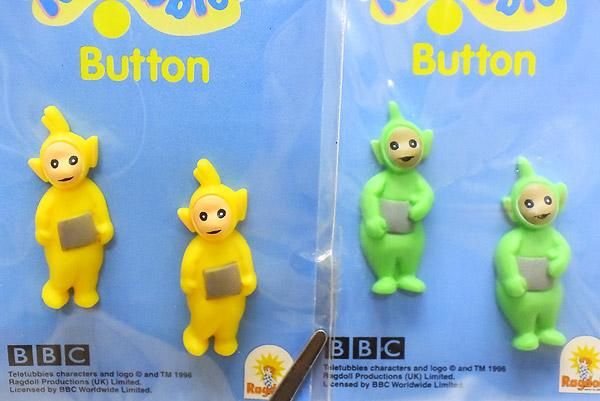 Teletubbies/テレタビーズ・Button/ボタン2個入り4種セット