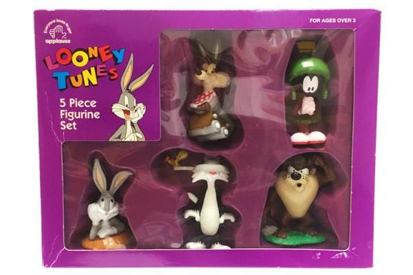 LOONEY TUNES/ルーニーテューンズ・アプローズ・5Piece Figurine Set/５ピースフィギュアセット (バッグスバニー・トゥイーティー＆シルベスター・タズ・コヨーテ・マービン)  - KNot a TOY/ノットアトイ