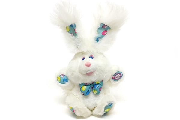 Giggle Bunny ギグルバニー ウサギ イースターバニー 笑う 震える 光るぬいぐるみ ホワイト ブルー 約23cm 40cm 1993年 おもちゃ屋 Knot A Toy ノットアトイ Online Shop In 高円寺