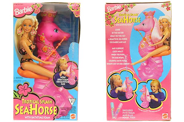 Barbie/バービー・TROPICAL SPLASH SEAHORSE WITH BATHTIME FOAM
