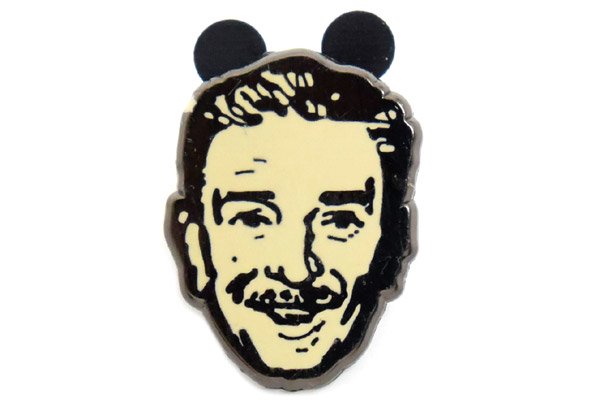 Us Disneyland ディズニーランド 50th 50周年記念 Pin Badge ピンバッチ Walt Disney Portrait Face ウォルトディズニー ポートレートフェイス おもちゃ屋 Knot A Toy ノットアトイ Online Shop In 高円寺
