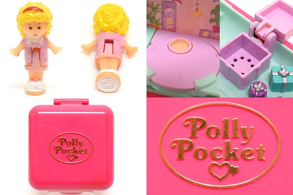 Polly Pocket/ポーリーポケット・Partytime Surprise・バースデーパーティー・コンパクト・四角形・ピンク - KNot a  TOY/ノットアトイ