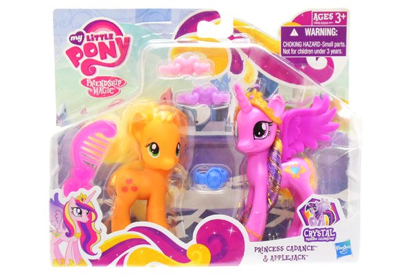 My Little Pony/マイリトルポニー・G4 「Princess Cadance&Applejack/プリンセスケイデンス＆アップルジャック・２体セット」  箱ダメージ有 - KNot a TOY/ノットアトイ