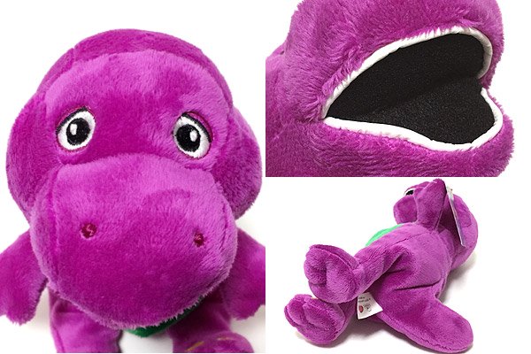 Barney&Friends/バーニー＆フレンズ・Barney/バーニー・ぬいぐるみ・全長23cm/座った状態で18cm・2013年 - KNot a  TOY/ノットアトイ