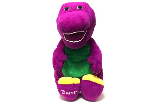 Barney&Friends/バーニー＆フレンズ・Junbo Talking Barney/ジャンボトーキングバーニー・大きな喋るぬいぐるみ・全長57cm/座った状態で44cm・2001年  - KNot a TOY/ノットアトイ