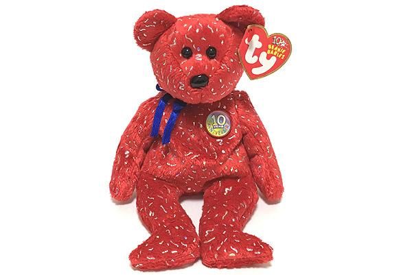 TY Beanie Baby/ビーニーベイビー・ぬいぐるみ・クマ・Decade・10 year 