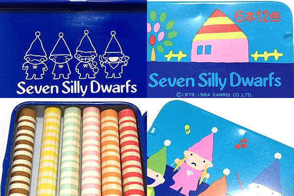 Seven Silly Dwarfs/セブンシリードワーフス・Colored pencils/色鉛筆・缶ペンケース・1984年 - KNot a  TOY/ノットアトイ