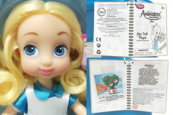 Disney Animator's Collection Mini Doll Playset/ディズニーアニメーターズコレクション ミニドールプレイ セット 「Alice/アリス」ふしぎの国のアリス - KNot a TOY/ノットアトイ