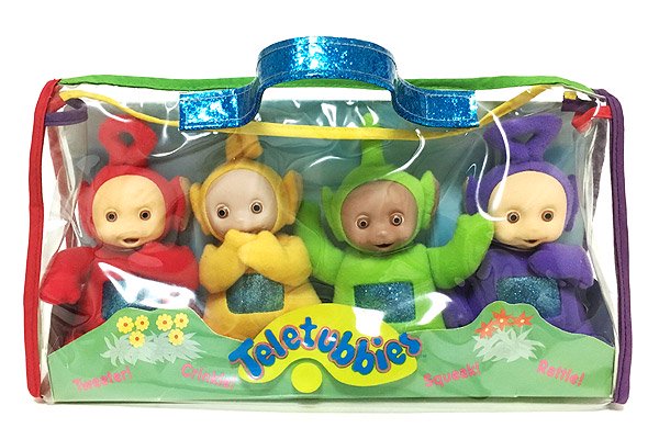 Teletubbies/テレタビーズ・ぬいぐるみ4体セット・高さ約13cm・1999年