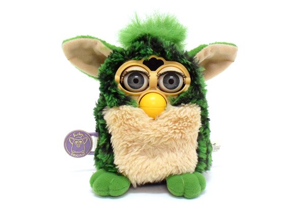 Furby/ファービー・Tiger Electronics/タイガーエレクトロニクス(Hasbro/ハズブロ)・ベージュ×グリーン＆ブラック×グリーン・Turtle/タートル/亀・英語ver  - KNot a TOY/ノットアトイ