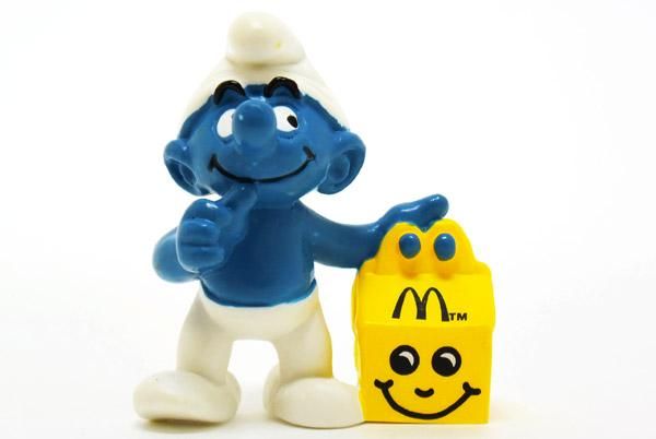 SMURFS/スマーフ×UK・McDONALD'S/マクドナルド・Meal Toyミールトイ