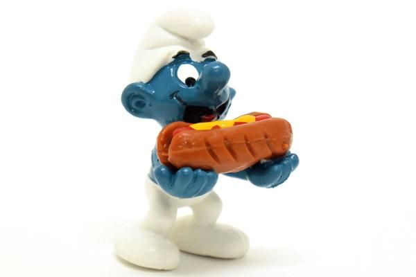 SMURFS/スマーフ・PVC Figure/フィギュア 「スマーフ・Hot Dog/ホット
