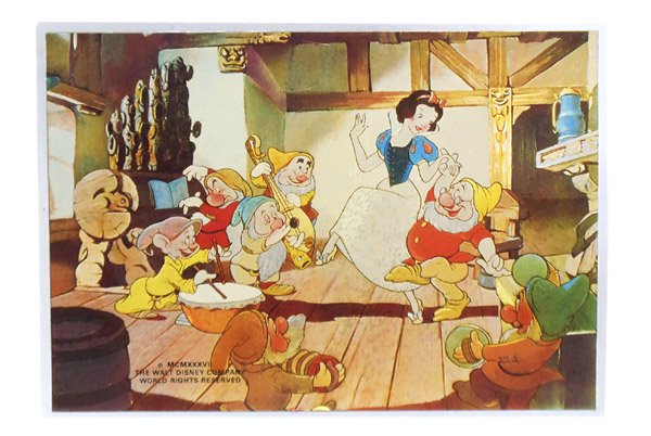 Disney ディズニー Vintage Post Card ヴィンテージ ポストカード Snow White And The Seven Dwarfs 白雪姫 七人のこびと おもちゃ屋 Knot A Toy ノットアトイ Online Shop In 高円寺