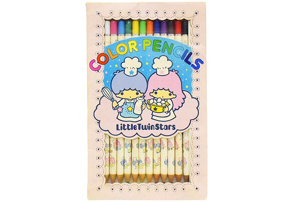 LittleTwinStars/リトルツインスターズ/キキララ・Color Pencils/色鉛筆12本セット・1976年 - KNot a  TOY/ノットアトイ