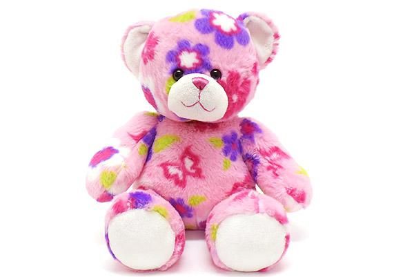 Build A Bear Workshop ビルドアベアワークショップ ぬいぐるみ Bear ベア クマ ピンク フラワー バタフライ柄 約38cm おもちゃ屋 Knot A Toy ノットアトイ Online Shop In 高円寺