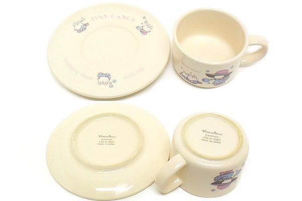 TINY CANDY/タイニーキャンディ・Victoria Fancy/ビクトリアファンシー・ Cup and Saucer・陶器製カップ＆ソーサー・ピンク・GAKKEN/学研  - KNot a TOY/ノットアトイ