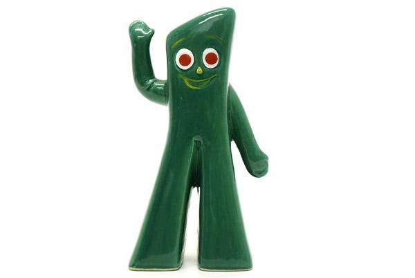 GUMBY/ガンビー・陶器製・COIN BANK/コインバンク/貯金箱・16.2cm