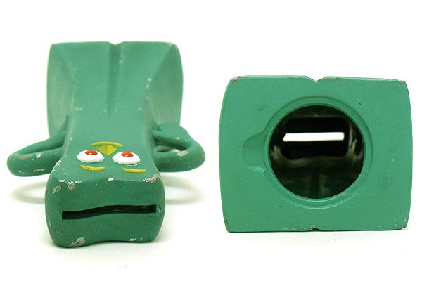 GUMBY/ガンビー・金属製・COIN BANK/コインバンク/貯金箱・14.7cm・コピーライト記載無し・フタ無し・塗装ハゲ有 - KNot a  TOY/ノットアトイ