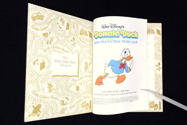 a Little Golden Book/ゴールデンブック・洋書・絵本 「Walt Disney's Donald Duck・Some Ducks  Have All the Luck/ドナルドダック」 - KNot a TOY/ノットアトイ