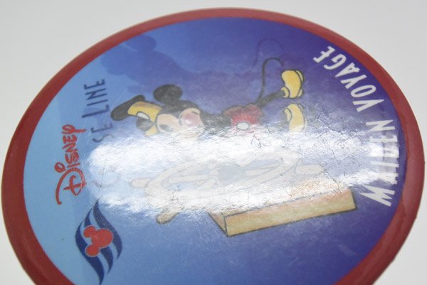 Disney CRUISE LINE/ディズニークルーズライン・Vintage Button Badge/ビンテージ缶バッジ 「MAIDEN  VOYAGE/メイデンボヤージュ」 - KNot a TOY/ノットアトイ