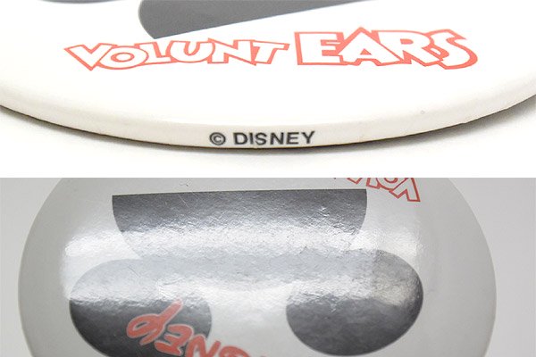 Disney ディズニー Vintage Button Badge ビンテージ缶バッジ Disney Volunt Ears ディズニー ボランティアーズ ボランティア Knot A Toy ノットアトイ