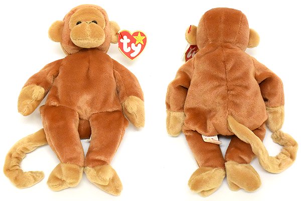 TY Beanie Baby/ビーニーベイビー・ぬいぐるみ・サル・Bongo【誕生日/8 