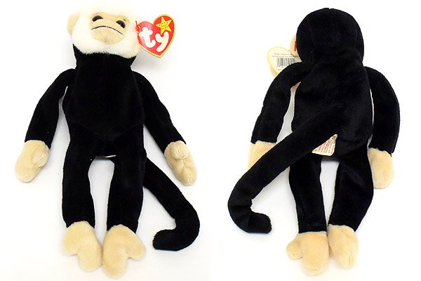 TY Beanie Baby/ビーニーベイビー・ぬいぐるみ・サル・Mooch【誕生日/8 