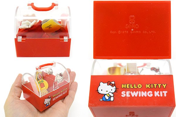 Hello Kitty/ハローキティ・Sewing Kit/ミニソーイングセット/お裁縫箱