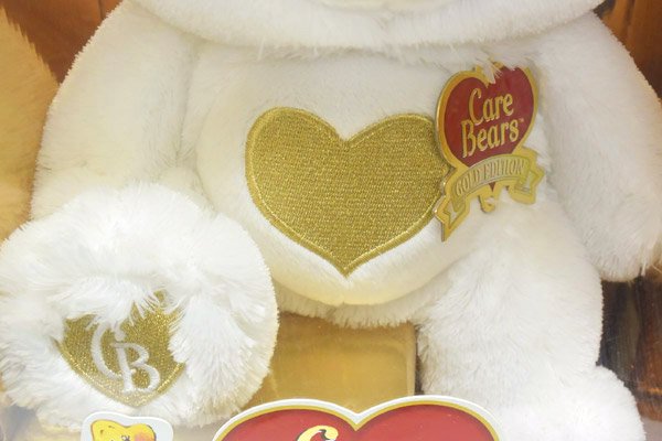 Care Bear/ケアベア・ぬいぐるみ・HEART OF GOLD/ハートオブゴールド・25th Special Collector's  Edition・2008年・13inch・ホワイト・箱入り - KNot a TOY/ノットアトイ